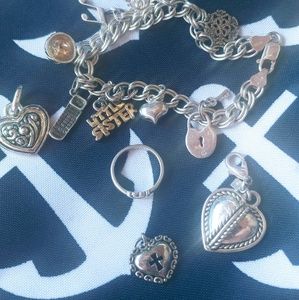 James Avery charm bracelet and ring